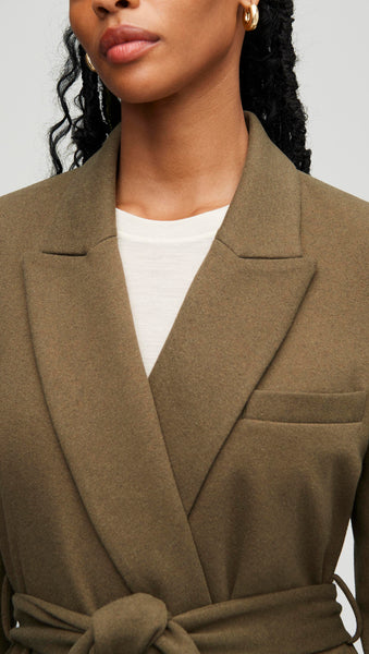 NOR347 Belted Blazer in Cozy Jersey - Image 3