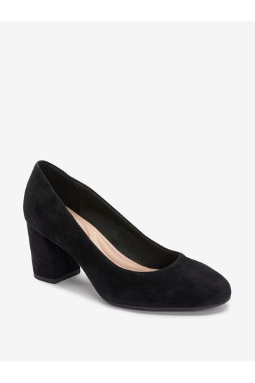 NOR367 Black Motionflex Block Court Shoes