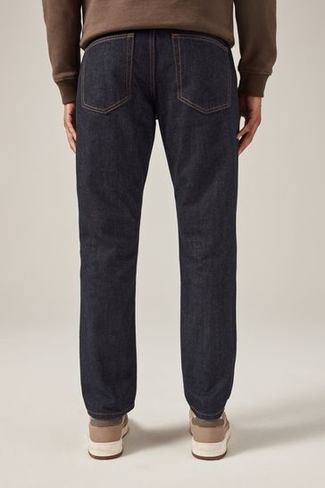 NOR325 Dark Blue Slim 100% Cotton Authentic Jeans - Image 4