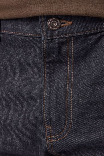 NOR325 Dark Blue Slim 100% Cotton Authentic Jeans - Image 5