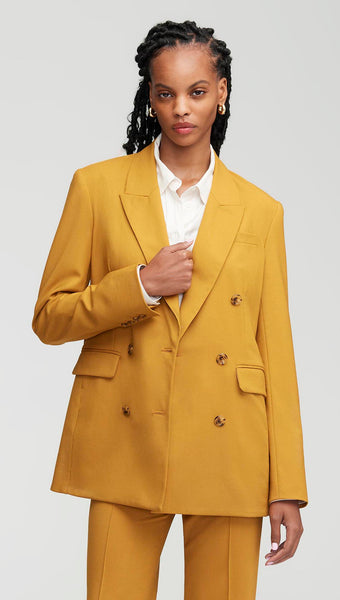 NOR349 Double-Breasted Blazer in Seasonless Wool