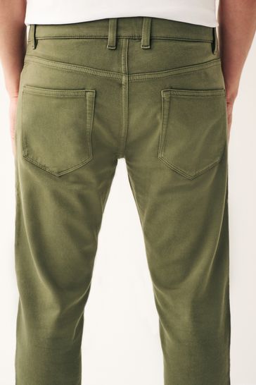NOR324 Sage Green Slim Comfort Stretch Jeans - Image 4