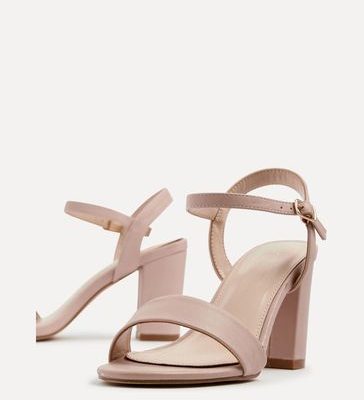 NOR361 Open Back Barely There Block Heels