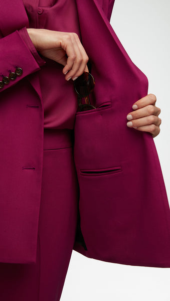 NOR344 Double-Breasted Blazer in Stretch Wool - Image 3