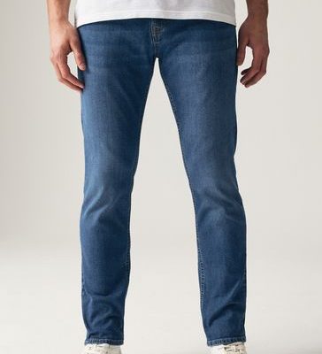 NOR323 Blue Slim Classic Stretch Jeans