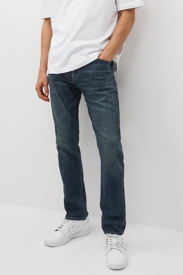 NOR331 Vintage Blue Tint Slim Premium Heavyweight Cotton Jeans
