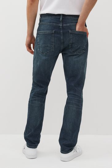 NOR331 Vintage Blue Tint Slim Premium Heavyweight Cotton Jeans - Image 3