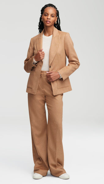NOR346 Patch Pocket Blazer in Textured Wool - Image 2
