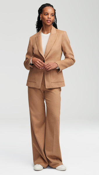 NOR346 Patch Pocket Blazer in Textured Wool - Image 4