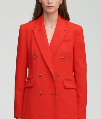 NOR345 Double-Breasted Blazer in Seasonless Wool