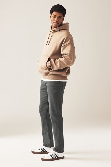 NOR332 Charcoal Slim Classic Stretch Jeans - Image 3