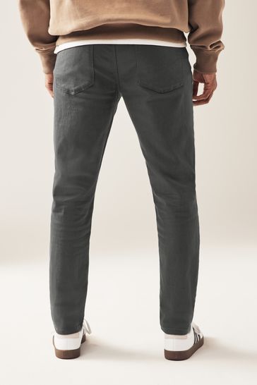 NOR332 Charcoal Slim Classic Stretch Jeans - Image 5